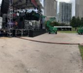 Event Logistics truck for Redbull concert in Miami, Florida